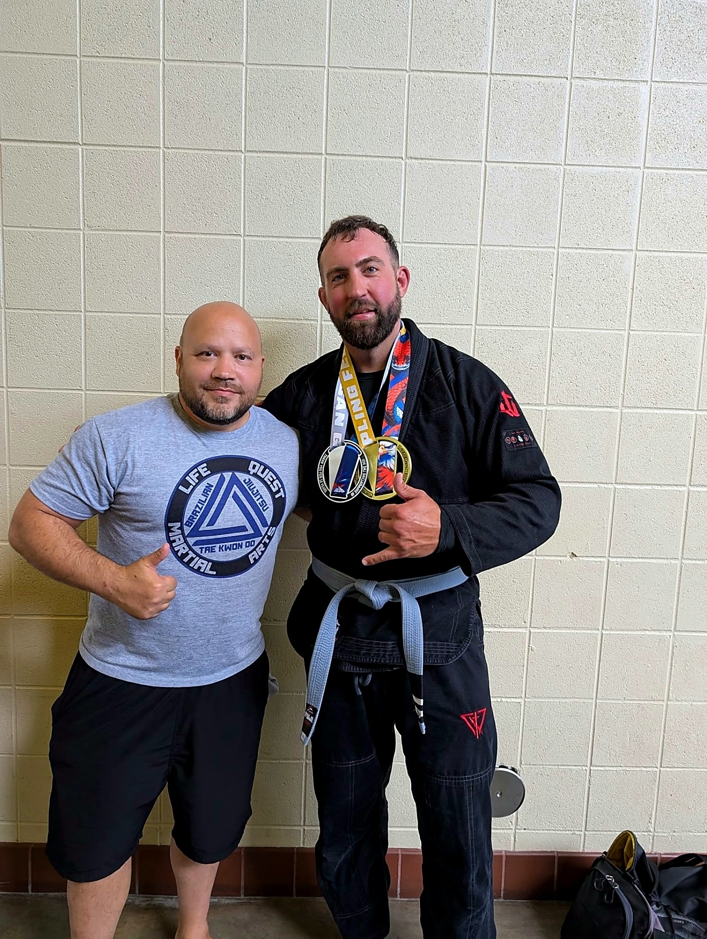 Life Quest adult student with tournament medals